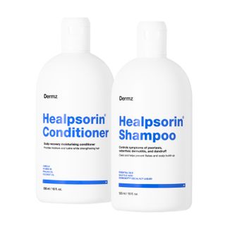 Zestaw Healpsorin, regenerująca odżywka do włosów, 500 ml + szampon do pielęgnacji skóry głowy ze zmianami łuszczycowymi, 500 ml - zdjęcie produktu