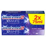 Blend-a-med 3D White, pasta do zębów, Classic Fresh, 2 x 75 ml - miniaturka zdjęcia produktu