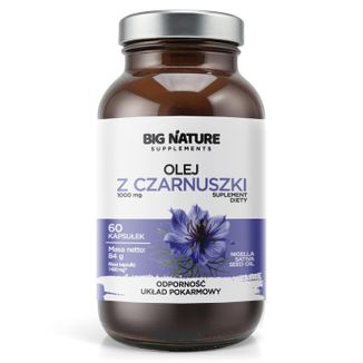 Big Nature Olej z czarnuszki, 60 kapsułek - zdjęcie produktu
