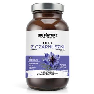 Big Nature Olej z czarnuszki, 90 kapsułek - zdjęcie produktu