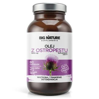 Big Nature Olej z ostropestu, 60 kapsułek - zdjęcie produktu