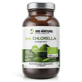 Big Nature Bio Chlorella, 200 tabletek - zdjęcie produktu