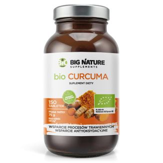 Big Nature Bio Curcuma, 150 tabletek KRÓTKA DATA - zdjęcie produktu