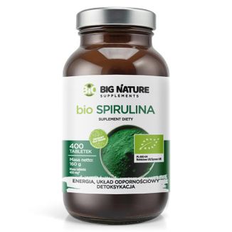 Big Nature Bio Spirulina, 400 tabletek - zdjęcie produktu