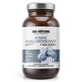 Big Nature Kwas hialuronowy + Kolagen, 120 tabletek - miniaturka zdjęcia produktu
