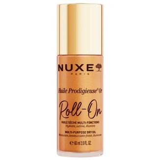 Nuxe Huile Prodigieuse Or, suchy olejek ze złotymi drobinkami do ciała, twarzy i włosów, roll-on, 60 ml - zdjęcie produktu