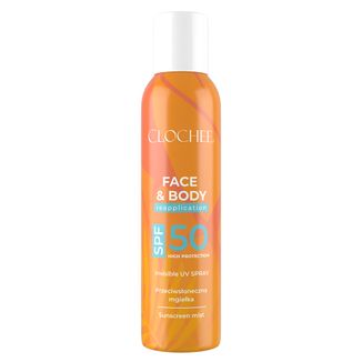 Clochee Face & Body, przeciwsłoneczna mgiełka ochronna do twarzy i ciała, SPF 50, 150 ml - zdjęcie produktu