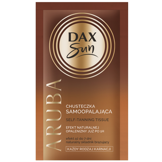 DAX Sun Aruba, chusteczka samoopalająca do twarzy i ciała, 1 sztuka - zdjęcie produktu