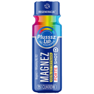 Plusssz Up Magnez 100% Cytrynian Forte Shot, smak mango, 50 ml - zdjęcie produktu