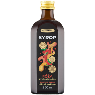 Premium Rosa Syrop Róża z inuliną i miodem, 250 ml - zdjęcie produktu