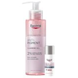 Zestaw Eucerin Anti-Pigment, krem na przebarwienia do twarzy na noc z Thiamidolem, 50 ml + żel oczyszczający do twarzy ze złuszczającymi kwasami AHA 2%, 400 ml - miniaturka zdjęcia produktu