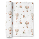 Bocioland, pieluszka bambusowa, 75 x 75 cm, wiewiórki, 1 sztuka - miniaturka zdjęcia produktu