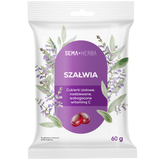 SEMA Herba Ziołowe cukierki z szałwią i witaminą C, 60 g - miniaturka zdjęcia produktu