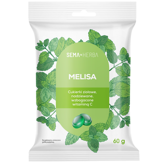 SEMA Herba Ziołowe cukierki z melisą i witaminą C, 60 g - zdjęcie produktu