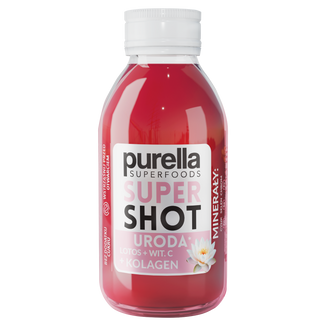 Purella Superfoods SuperShot Uroda, napój niegazowany, lotos + witamina C + kolagen, 100 ml KRÓTKA DATA - zdjęcie produktu