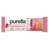 Purella Superfoods Protein Crunchy, baton proteinowy, beza truskawkowa, 45 g KRÓTKA DATA - miniaturka zdjęcia produktu