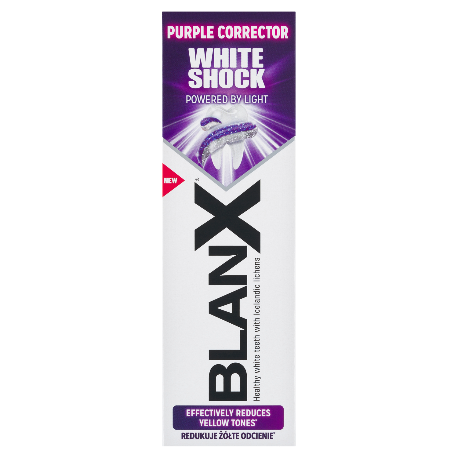 Blanx BLANX White Shock Purple Correktor, aufhellend Zahnpasta, 75 ml — Inhaltsstoffe und Bewertung