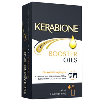 Kerabione Booster Oils, wzmacniające serum do włosów ze skłonnością do wypadania, 2 x 20 ml - zdjęcie produktu