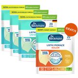 Zestaw Dr. Beckmann Magic Leaves, listki piorące, uniwersalne, 3 x 20 sztuk + listki piorące, Orange&Peach, kolor, 20 sztuk gratis - miniaturka zdjęcia produktu