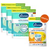 Zestaw Dr. Beckmann Magic Leaves, listki piorące, uniwersalne, 3 x 20 sztuk + listki czyszczące, uniwersalne, Summer Lemon, 20 sztuk gratis - miniaturka zdjęcia produktu