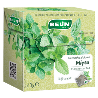 Belin Mięta, herbatka ziołowa, 2 g x 20 sasztek - zdjęcie produktu
