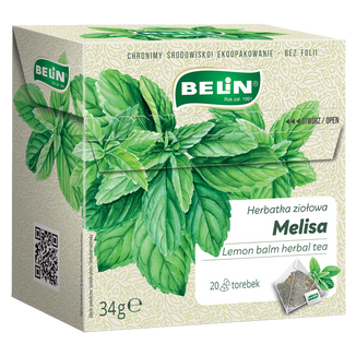 Belin Melisa, herbatka ziołowa, 2 g x 20 saszetek USZKODZONE OPAKOWANIE Belin Melisa, herbatka ziołowa, 2 g x 20 saszetek USZKODZONE OPAKOWANIE - zdjęcie produktu