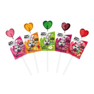 Bunny Ninja Lolli Pop, lizak owocowy, 6 g - zdjęcie produktu
