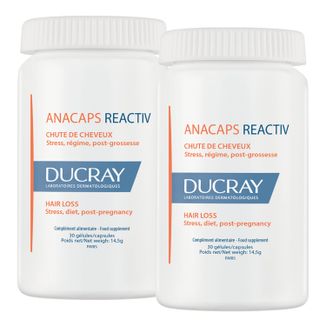 Zestaw Ducray Anacaps Reactiv, 2 x 30 kapsułek - zdjęcie produktu