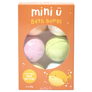Mini U, musujące kule do kąpieli, 6 x 50 g - zdjęcie produktu