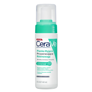 CeraVe, pianka myjąca przywracająca równowagę, 150 ml CeraVe, pianka myjąca przywracająca równowagę, 150 ml - zdjęcie produktu