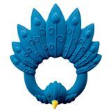 Natruba, gryzak z naturalnego kauczuku, paw niebieski, od urodzenia, 1 sztuka - miniaturka zdjęcia produktu