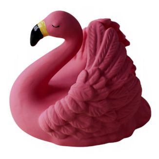 Natruba, gryzak-zabawka do kąpieli z naturalnego kauczuku, flaming, od urodzenia, 1 sztuka - zdjęcie produktu
