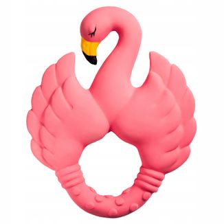 Natruba, gryzak z naturalnego kauczuku, flaming, od urodzenia, 1 sztuka - zdjęcie produktu