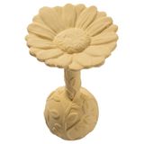 Natruba, gryzak z naturalnego kauczuku z grzechotką, stokrotka, od urodzenia, 1 sztuka - miniaturka zdjęcia produktu