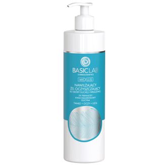BasicLab Micellis, nawilżający żel oczyszczający do skóry suchej i wrażliwej, 300 ml - zdjęcie produktu