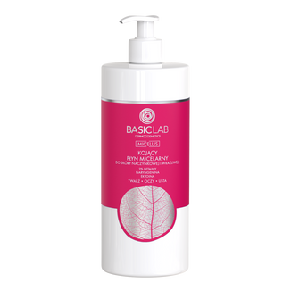 BasicLab Micellis, kojący płyn micelarny do skóry naczynkowej i wrażliwej, 500 ml - zdjęcie produktu
