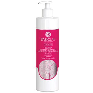 BasicLab Micellis, kojący żel oczyszczający do skóry naczynkowej i wrażliwej, 300 ml - zdjęcie produktu