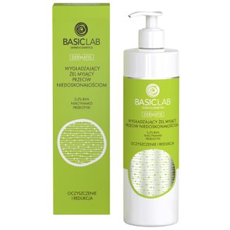 BasicLab Dermatis, wygładzający żel myjący przeciw niedoskonałościom z 0,5% BHA, 300 ml USZKODZONE OPAKOWANIE - zdjęcie produktu