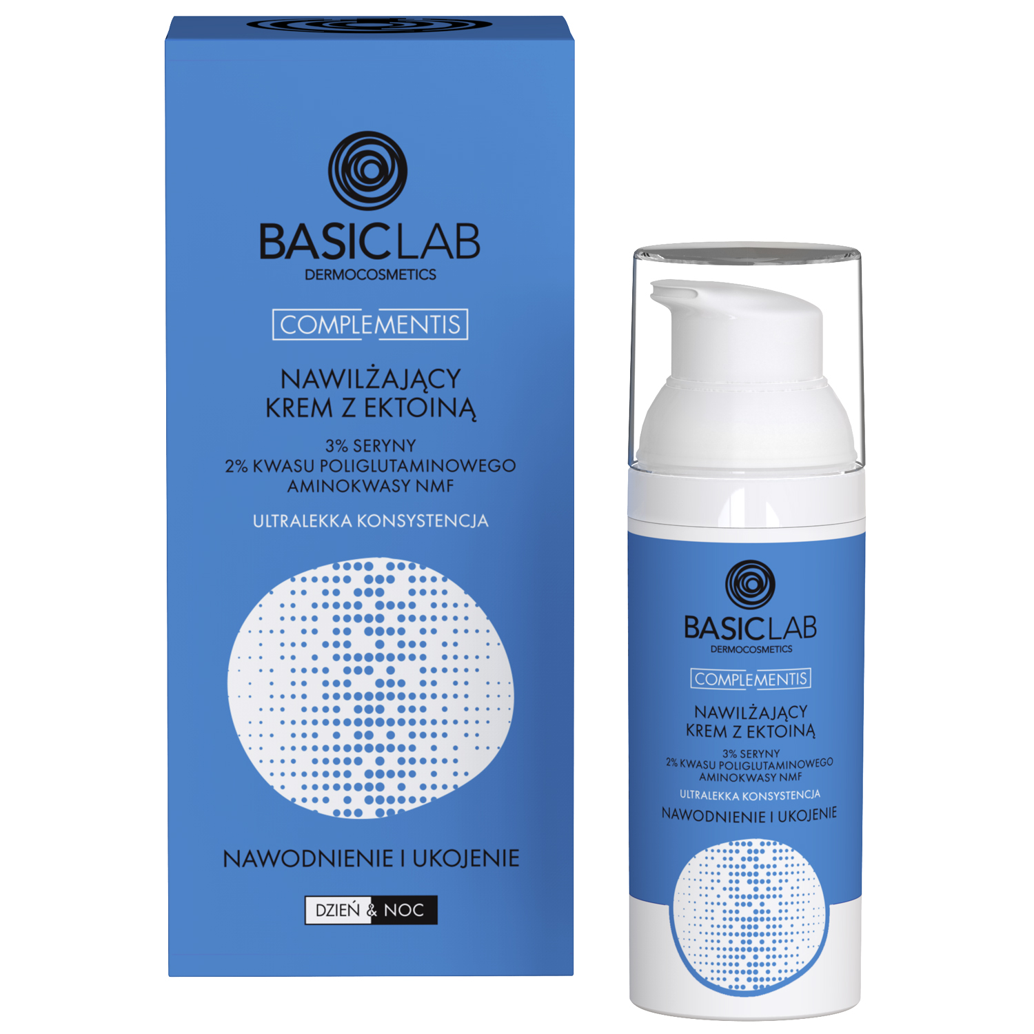 Basiclab BasicLab Complementis, nawilżający krem z ektoiną, nawodnienie i ukojenie, ultralekka konsystencja, 50 ml — Inhaltsstoffe und Bewertung