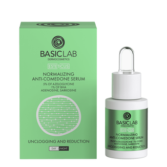 BacisLab Esteticus, normalizujące serum przeciw zaskórnikom z 5% azeloglicyny i 1% BHA, 15 ml - zdjęcie produktu