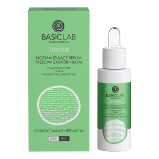 BacisLab Esteticus, normalizujące serum przeciw zaskórnikom z 5% azeloglicyny i 1% BHA, 30 ml - zdjęcie produktu