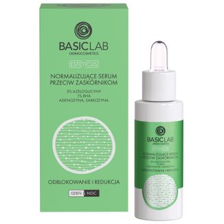 BacisLab Esteticus, normalizujące serum przeciw zaskórnikom z 5% azeloglicyny i 1% BHA, 30 ml - zdjęcie produktu