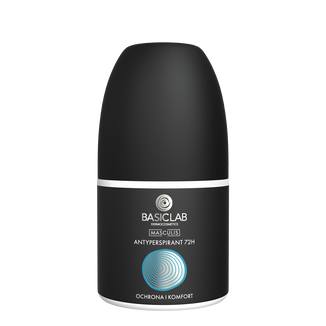 BasicLab Masculis, antyperspirant 72h, ochrona i komfort, 60 ml - zdjęcie produktu