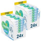 Zestaw Pampers Harmonie Aqua, chusteczki nawilżane, 2 x (24 x 48 sztuk) - miniaturka zdjęcia produktu