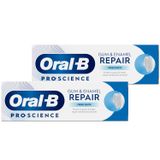 Zestaw Oral-B Gum & Enamel Repair, pasta do zębów, Fresh White, 2 x 75 ml - miniaturka zdjęcia produktu