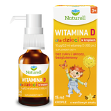Naturell Witamina D dla dzieci, krople, 15 ml - miniaturka zdjęcia produktu