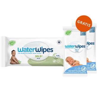 WaterWipes Soapberry Bio, chusteczki nawilżane, wodne z wyciągiem z orzechów mydlanych, od urodzenia, 60 sztuk + WaterWipes Bio, 2 x 10 sztuk gratis - zdjęcie produktu
