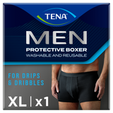 Tena Men Protective Boxer, wielorazowe bokserki na lekkie nietrzymanie moczu, czarne, rozmiar XL, 1 sztuka - miniaturka zdjęcia produktu