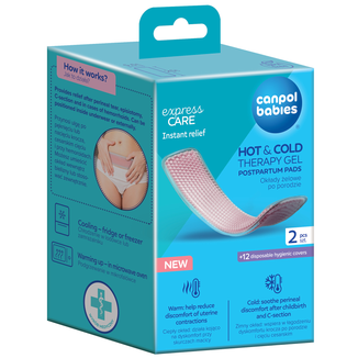 Canpol Babies, okłady żelowe po porodzie, 2 sztuki - zdjęcie produktu