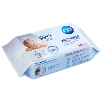 Canpol Babies, chusteczki nawilżane dla niemowląt i dzieci, 60 sztuk - zdjęcie produktu